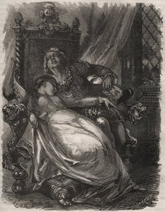 Paolo och Francescas död: Francesca Da Riminis fru (Francoise de Rimini av French School