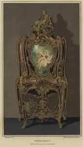 Dekorerad serre-bijoux av Joseph Emmanuel Zwiener, 1800-talet