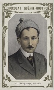 Delagrange, flygare (färgad bild) av French School