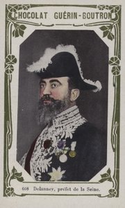 Delanney, prefet de la Seine (färgat foto) av French School