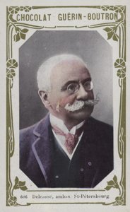 Delcasse, ambassadör St-Petersbourg (färgad bild) av French School