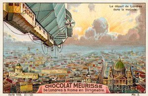 Avgång från London på morgonen (chromolitho) av French School
