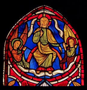 Avbildar Kristus i ära (ex Varennes-Jarcy - ursprungligen från Abbey de Gercy?) av French School