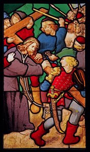 Föreställande Via Crucis; ex Chapelle på Hotel Cluny av French School