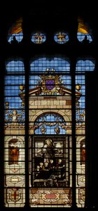 Föreställande det södra fönstret i kapellet vid Château de Chantilly av French School