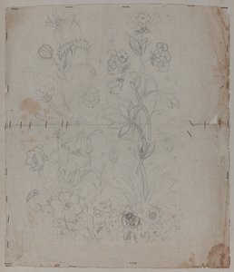 Designritning, sent 1700-tal av French School