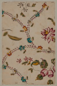 Designritning, sent 1700-tal av French School