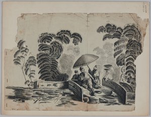 Designritning, sent 1700-tal av French School