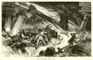 Destruction de Sodome (gravyr) av French School