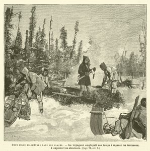 Två tusen kilometer i isen (gravyr) av French School