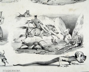 Diableries (bilder av djävulen) - av Le Poitevin av French School