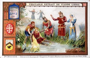 Upptäckt av Frédéric Barberousses kropp i Seleffloden av French School