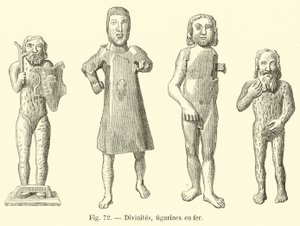 Gudar, järnfigurer av French School