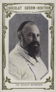 Doktor Balthasard (färgad bild) av French School