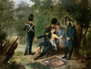 Doktor Larreys ambulans vid slaget vid Hanau, 30-31 oktober 1813 av French School