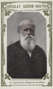 Dom Pedro, Brasiliens kejsare (färgad bild) av French School