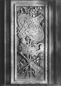 Dörrpanel, Henri II-stil, ca 1556 (förgyllt trä) av French School