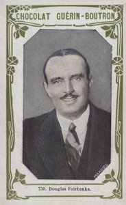 Douglas Fairbanks (färgad bild) av French School