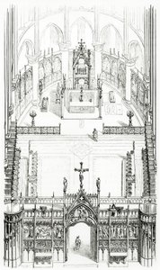 Ritning från Dictionary of French Architecture från 11:e till 1500-talet, 1861 av French School