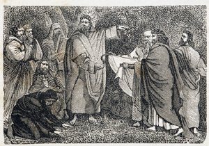 Druider som plockar mistel - i "Paris genom århundradena" av French School