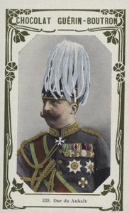 Duc de Anhalt (färgad bild) av French School