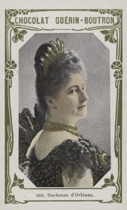 Duchesse dOrleans (färgad bild) av French School