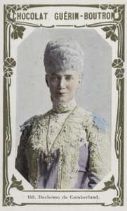 Duchesse de Cumberland (färgad bild) av French School