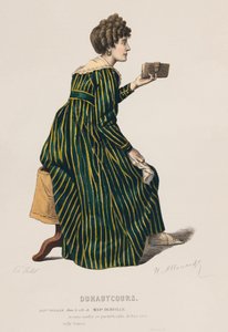 Duhautcours, Akt V, Sc IX (färgad gravyr) av French School