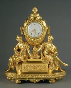 Tidig Louis XVI Mantel Clock, c.1765 (ormolu) av French School