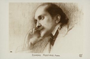 Edmond Rostand (1868-1918), fransk poet och dramatiker (litografi) av French School
