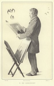 Edmond de Goncourt, fransk författare och kritiker av French School