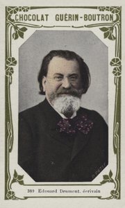Edouard Drumont, ecrivain (färgad bild) av French School