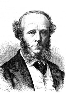 Edward Orange Wildman WITEHOUSE (1816-1890), engelsk elektriker på den transatlantiska telegrafiska kabeln. Gravyr 1868 av French School