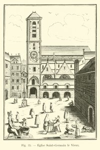 Kyrkan Saint-Germain den gamla av French School
