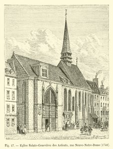 Kyrkan Sainte-Genevieve des Ardents, rue Neuve-Notre-Dame, 1704 av French School