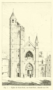 Kyrkan Saint-Paul, rue Saint-Paul, revs 1796 av French School
