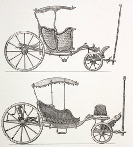 Franska vagnar från 1700-talet, 1875 av French School