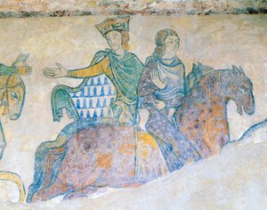 Eleanor av Aquitaine, drottning av England och hennes svärdotter Isabella av 