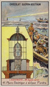 Elektrisk fyr (chromolitho) av French School
