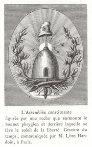 Emblem för den konstituerande församlingen, franska revolutionen av French School