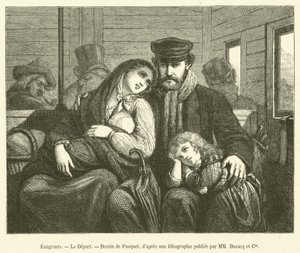 Emigrants, Le Depart (gravyr) av French School