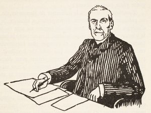 Emile Boutroux, kopia av Boris Mestchersky (d.1957), illustration från Histoire de la Nation Francaise, Sciences, Volumes I & II, av Gabriel Hanotaux (1853-1944), 1924 av French School