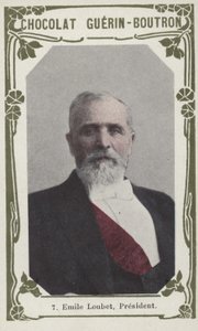 Emile Loubet, president (färgad bild) av French School