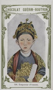 Empereur dAnnam (färgad bild) av French School