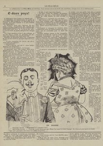 På kvällen. Illustration för Le Pele-Mele av French School