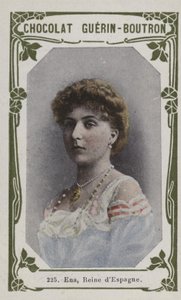 Ena, Reine despagne (färgad bild) av French School