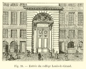 Ingång till Louis-le-Grand College av French School