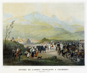 Franska arméns inträde i Chambery, 25 september av French School