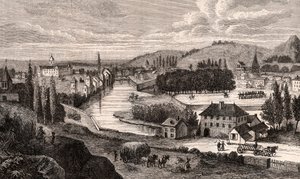 Epinal - Lorraine - gravyr i "La France illustrée: geografi, historia, statistisk administration" av V.A. Malt-Brown. 1884 av French School