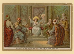 Episod i Jesus Kristus liv (chromolitho) av French School